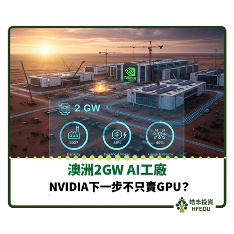 【澳洲2GW AI工廠：NVIDIA下一步不只賣GPU】